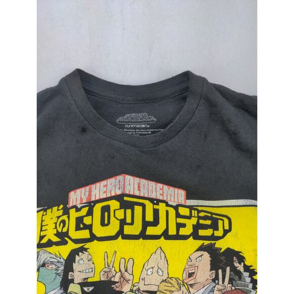 My Hero Academia Womens Graphic T Shirt Funimation Size L Black Anime - Picture 8 of 11